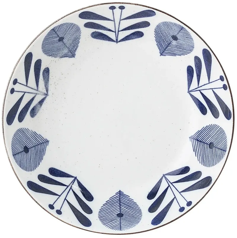 Diep bord porselein blauw Camellia 21cm by Bloomingville in [gid://shopify/Metaobject/303390916943,gid://shopify/Metaobject/307232571727] – product photo