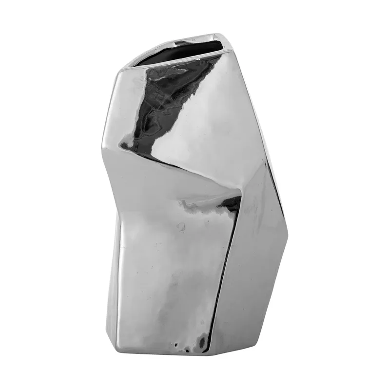 Dimona Vase Silber, 15x23 cm fra Bloomingville – produktbillede