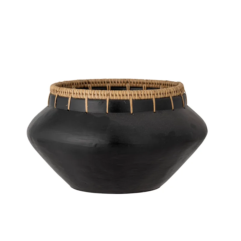 Dixon Deco Schale, Schwarz, Terrakotta, 33x20 cm van Bloomingville – productfoto