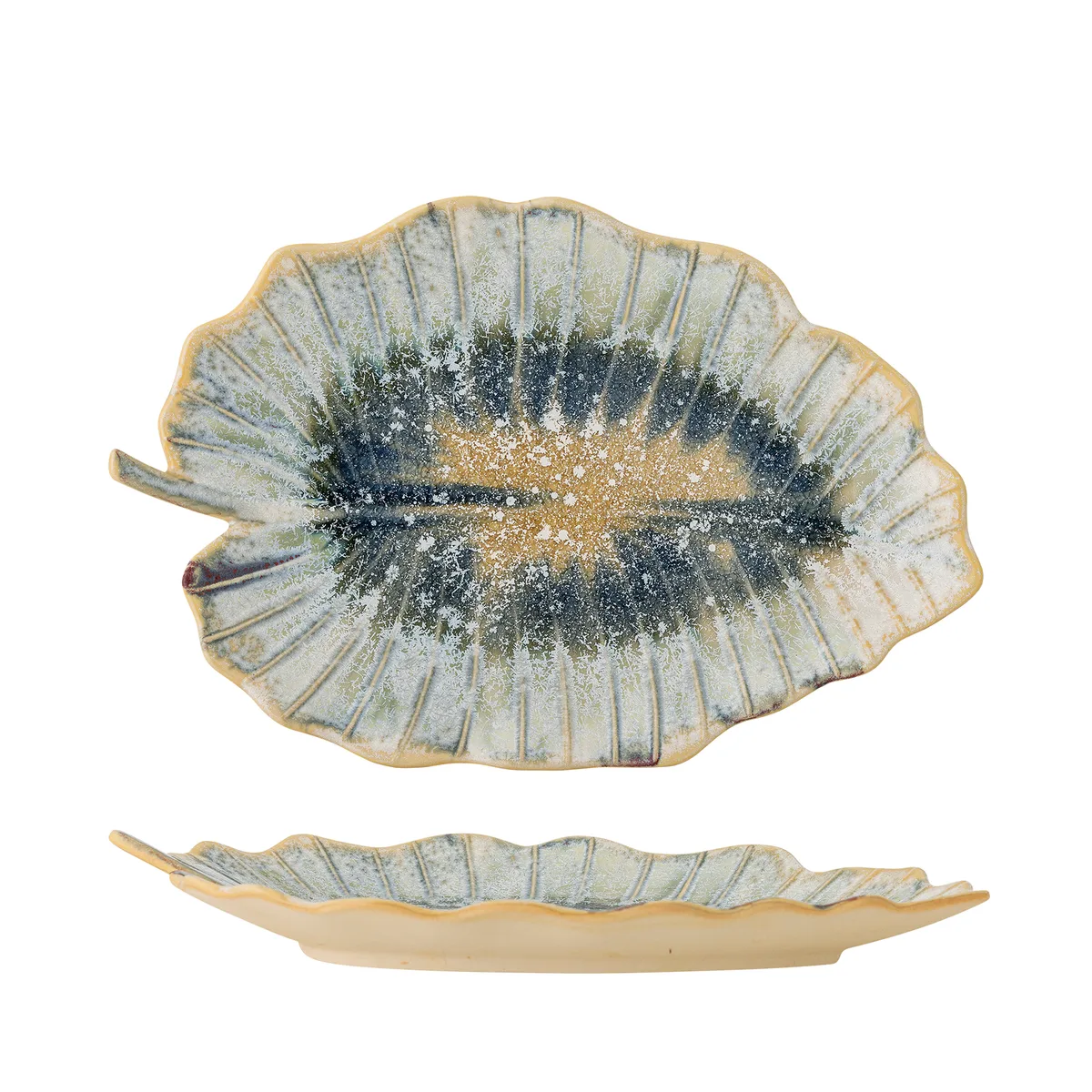 Dorreen Serveringsfad, Blå, Stentøj, L31xH4xW19,5 cm de Bloomingville – photo du produit