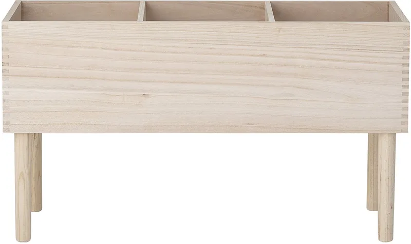 Douve Boekenstandaard - Beige - Paulownia de Bloomingville en Antraciet – photo du produit