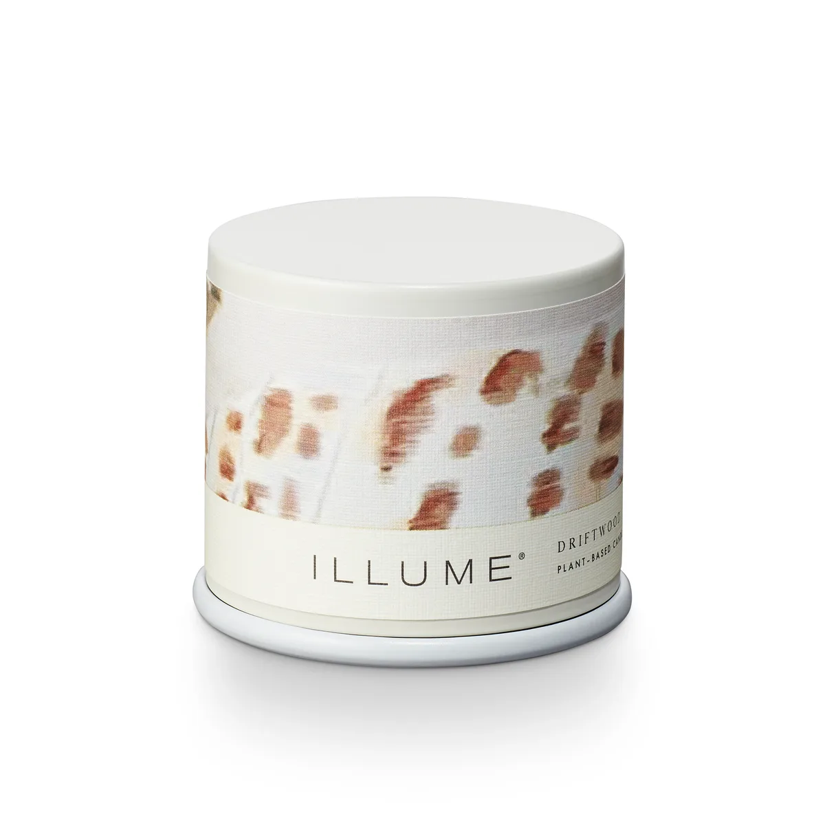 Driftwood Demi Vanity Tin Duftlys, Hvid,, 85 G. - 20 Hours - D6,5xH5,7 cm från Bloomingville – produktbild