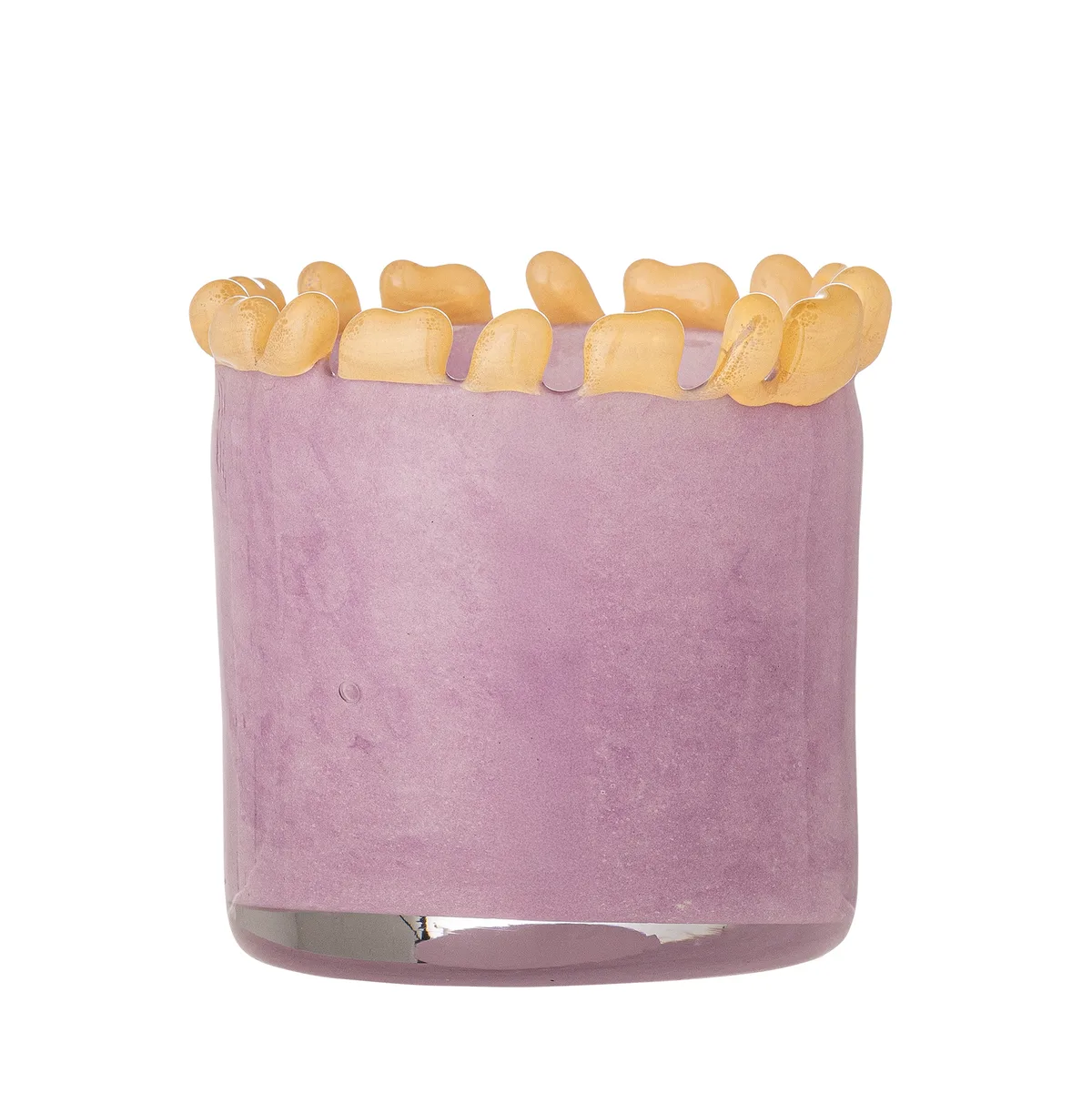 Edger Fyrfadsstage, Lilla, Glas, D8,5xH11 cm de Bloomingville – photo du produit