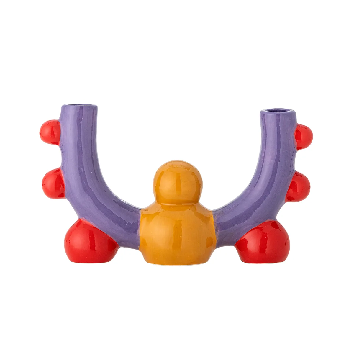 Edivia Lysestage, Multifarvet, Stentøj, L26xH15xW8,5 cm van Bloomingville – productfoto