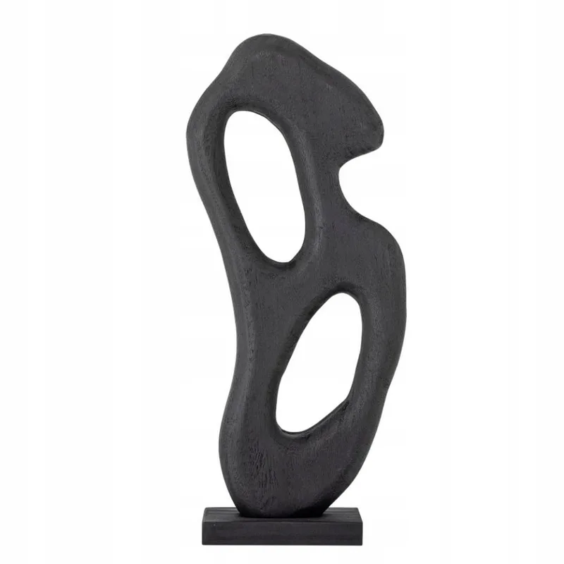 Elya Decoratieve Houten Figuur by Bloomingville in Mat Zwart – product photo