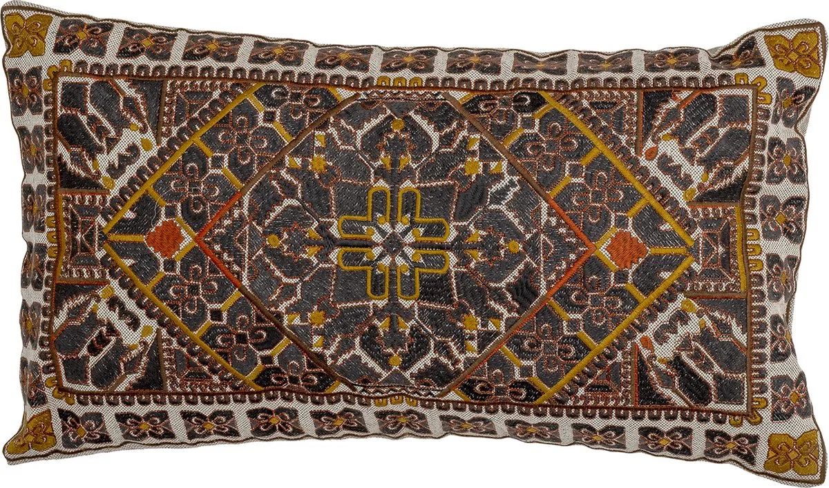 Emalie Cushion, Brown, Cotton by Bloomingville in Brown – product photo