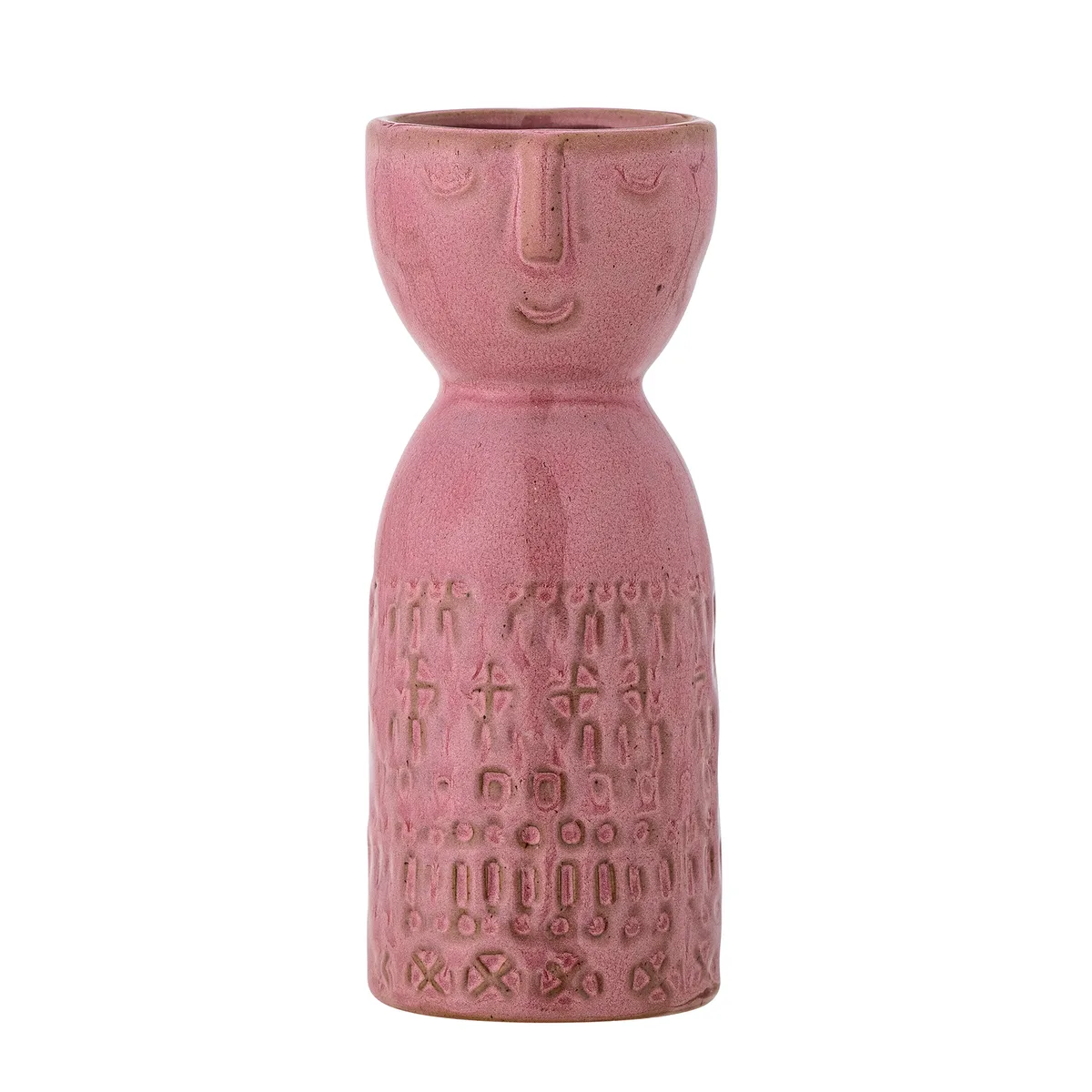 Embla Vase, Pink, Stentøj, D6xH14,5 cm fra Bloomingville – produktbillede
