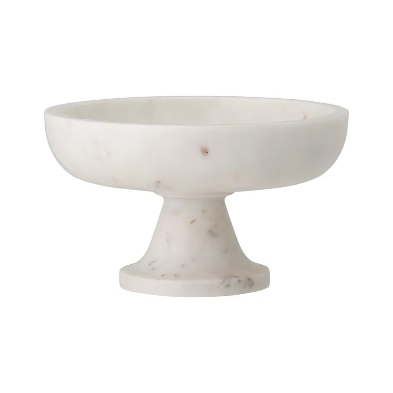 Eris Marmorschale auf Fuß Ø20,5cm Weiß by Bloomingville – product photo