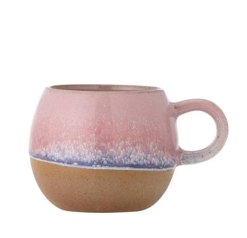 Espressotasse Bloomingville Espresso Tasse PAULA Rosa Blau mit Henkel de Bloomingville – photo du produit