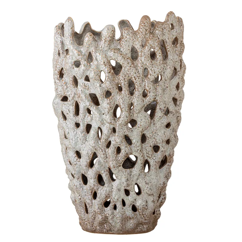 Eunice Dekovase, Weiß, Steingut, 22,5x37 cm, Home Decor van Bloomingville – productfoto