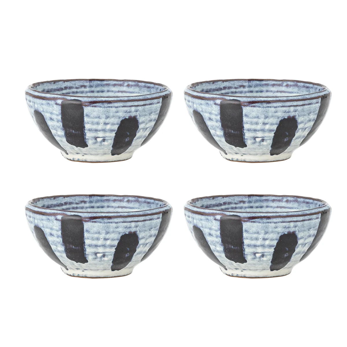 Ever Skål, Sort, Stentøj, D9xH4,5 cm, Set of 4 de Bloomingville – photo du produit
