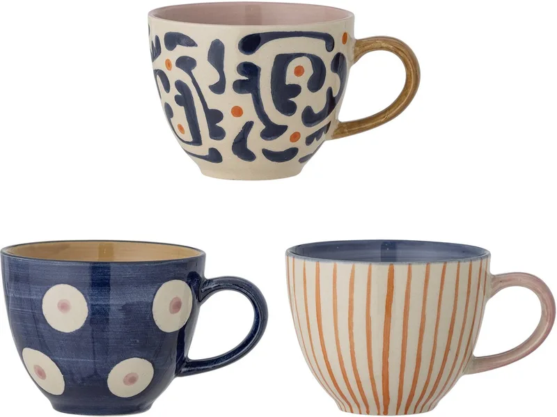 Eviaya Cup - Aardewerk by Bloomingville in Blauw – product photo