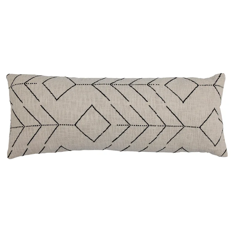 Fanni Kissen, Natur, Baumwolle, 35cm B, 90cm L, für Wohnzimmer by Bloomingville – product photo