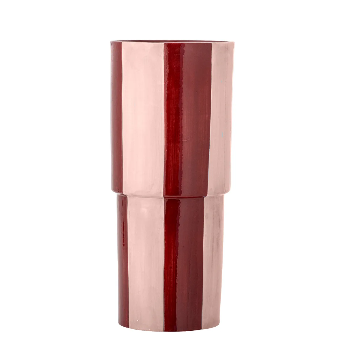 Floki Vase, Rød, Stentøj, D14xH31 cm från Bloomingville – produktbild