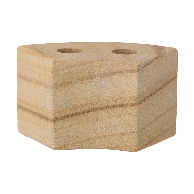 Florida Kerzenständer 14,5x8x7,5 cm Natural sandstone von Bloomingville – Produktfoto
