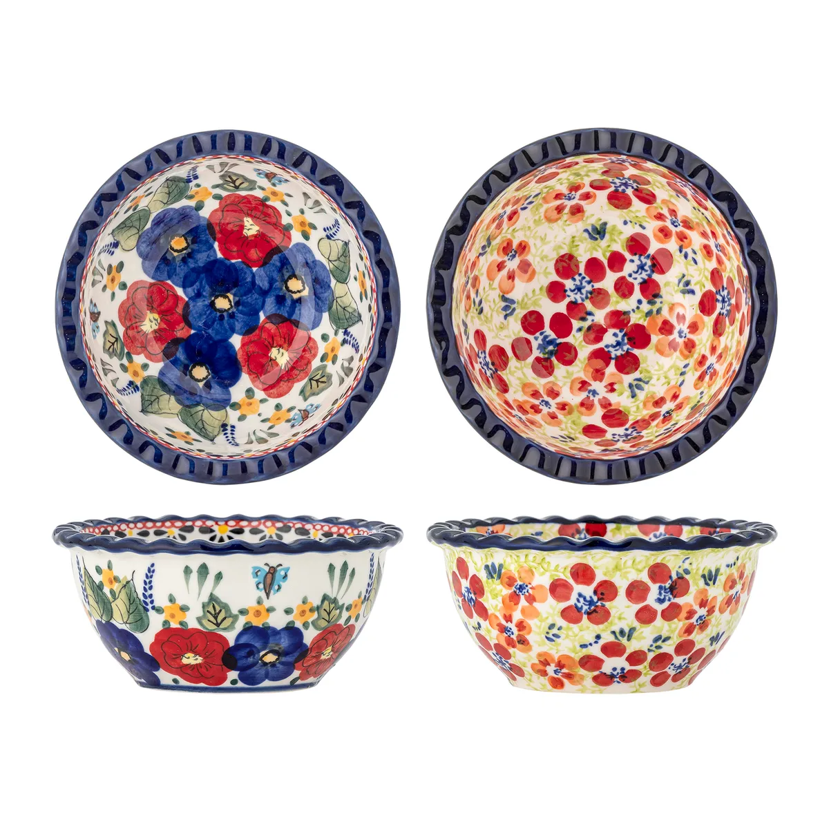 Florist Skål, Multifarvet, Stentøj, D13xH6 cm, Set of 2 från Bloomingville – produktbild