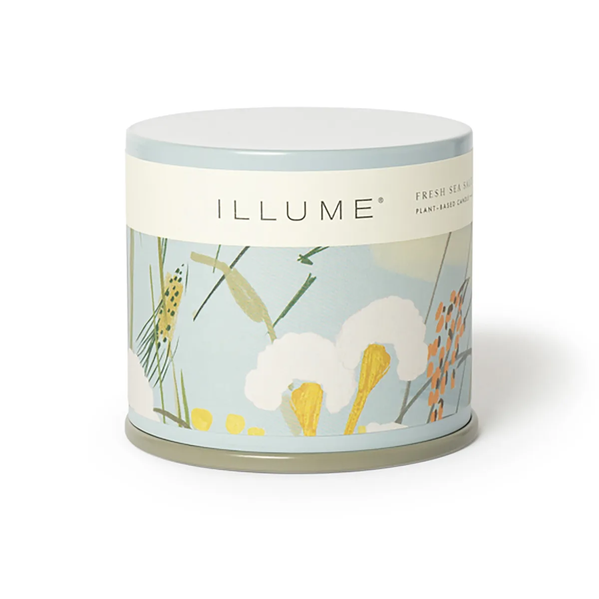 Fresh Sea Salt Vanity Tin Duftlys, Blå,, 335 G. - 50 Hours - D9,7xH8,5 cm fra Bloomingville – produktbillede