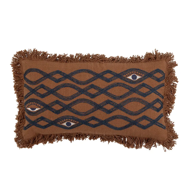 Galia Kissen, Braun, Baumwolle, 25cm x 50cm, für Damen by Bloomingville – product photo