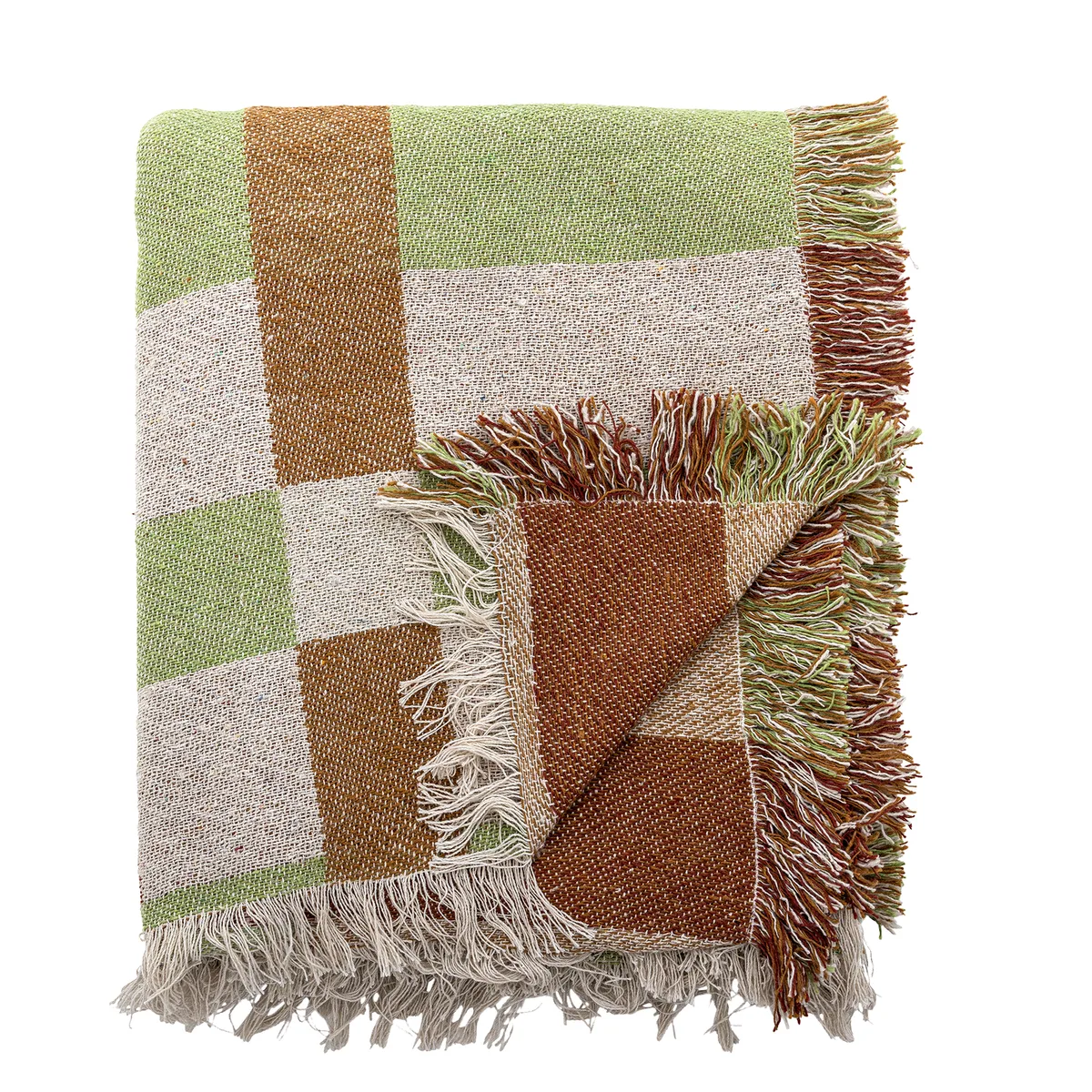 Galvin Plaid, Multifarvet, Genanvendt Bomuld, L160xW130 cm de Bloomingville – photo du produit