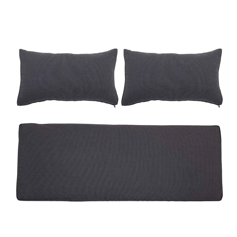 Gartensofa-Kissenbezug graues Polyester 3er-Set von Bloomingville by Bloomingville – product photo