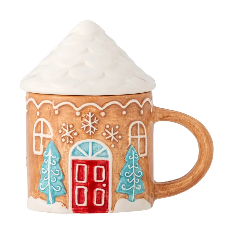 Ginnie Becher 29 cl Braun-Weiß by Bloomingville – product photo