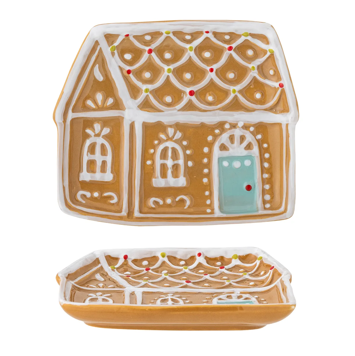 Ginnie Serveringsfad, Brun, Keramik, L15,5xH2xW14 cm fra Bloomingville – produktbillede