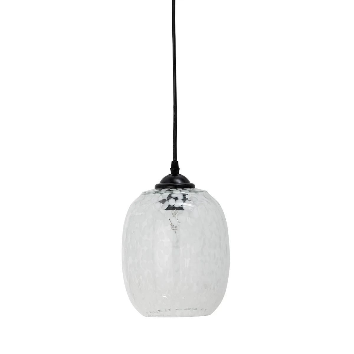 Gisele Pendel, Hvid, Glas, D18xH30 cm fra Bloomingville – produktbillede