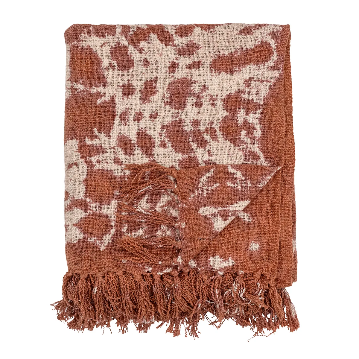 Giuseppa Plaid, Brun, Bomuld, L160xW130 cm de Bloomingville – photo du produit