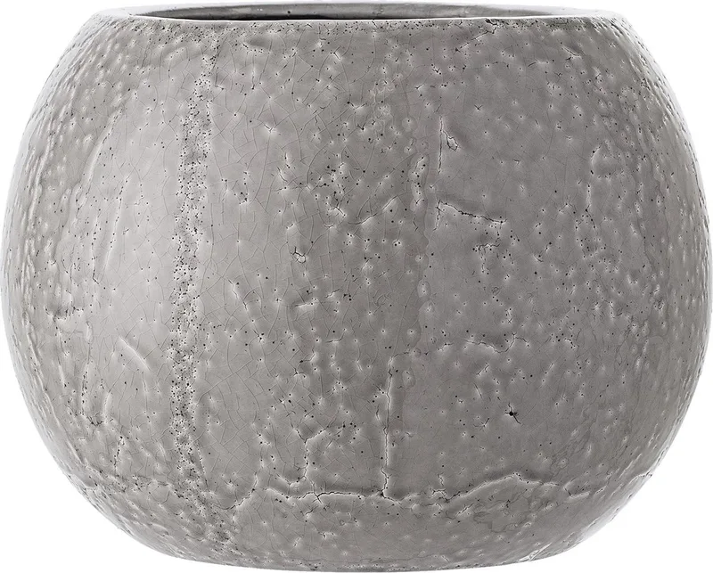 Grijze Steen Keramiek Pot - Stijlvol en Tijdloos van Bloomingville in Grijs – productfoto