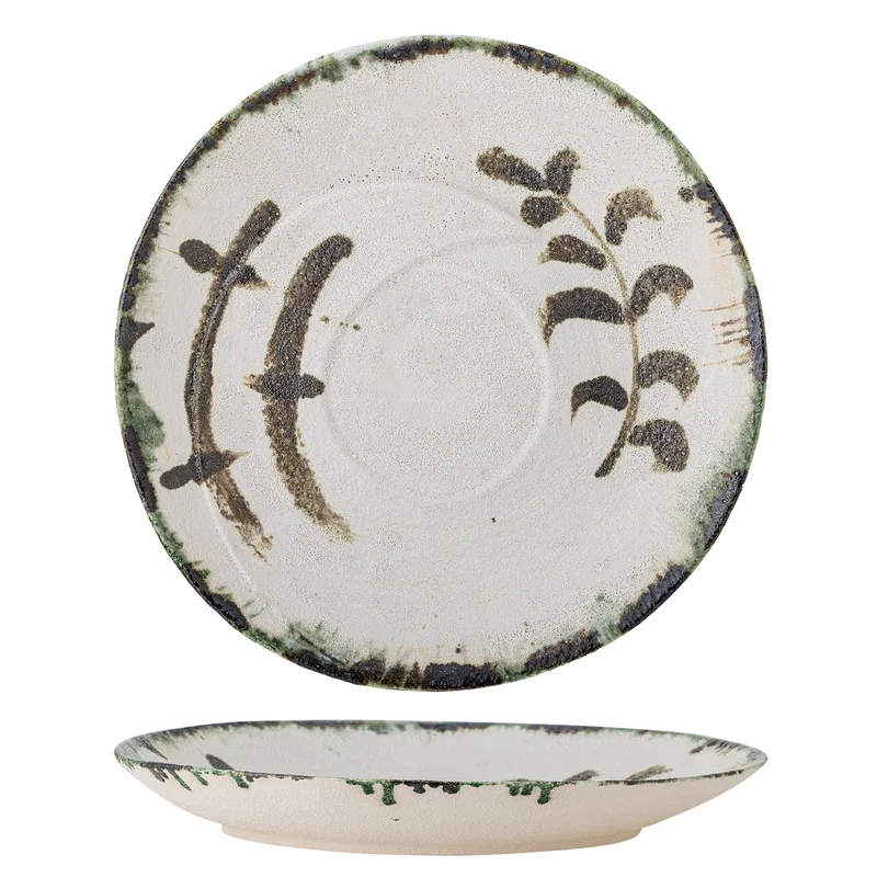 Hadyn Schale, Weiß, Steingut, 44x6 cm, Bloomingville fra Bloomingville – produktbillede