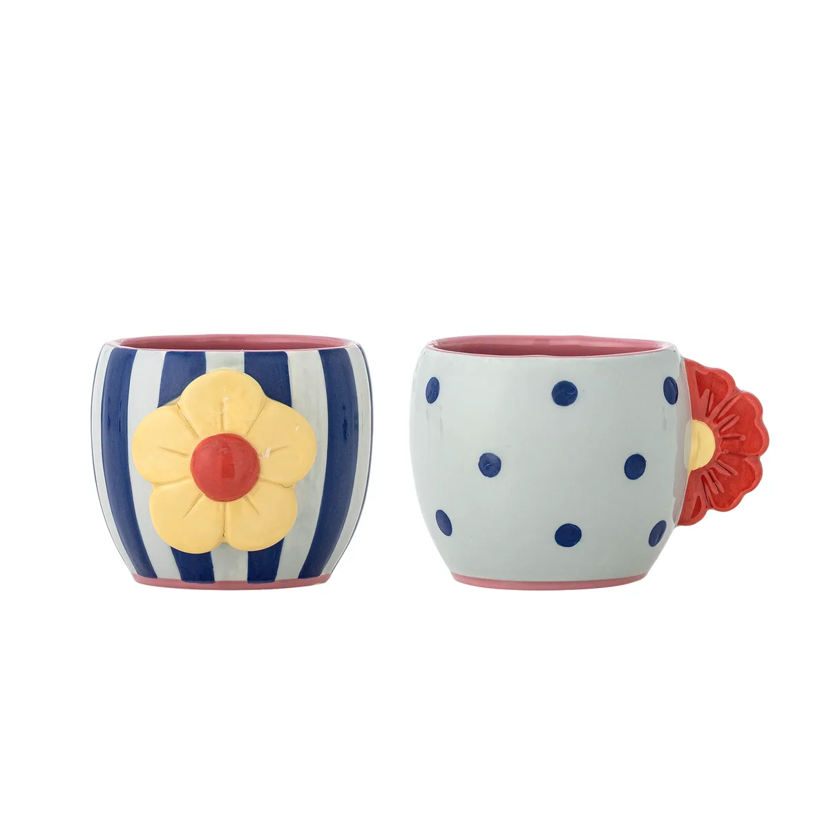 Haisy Kop, Multifarvet, Stentøj, D9,5xH7,5 cm, Set of 2 de Bloomingville – photo du produit