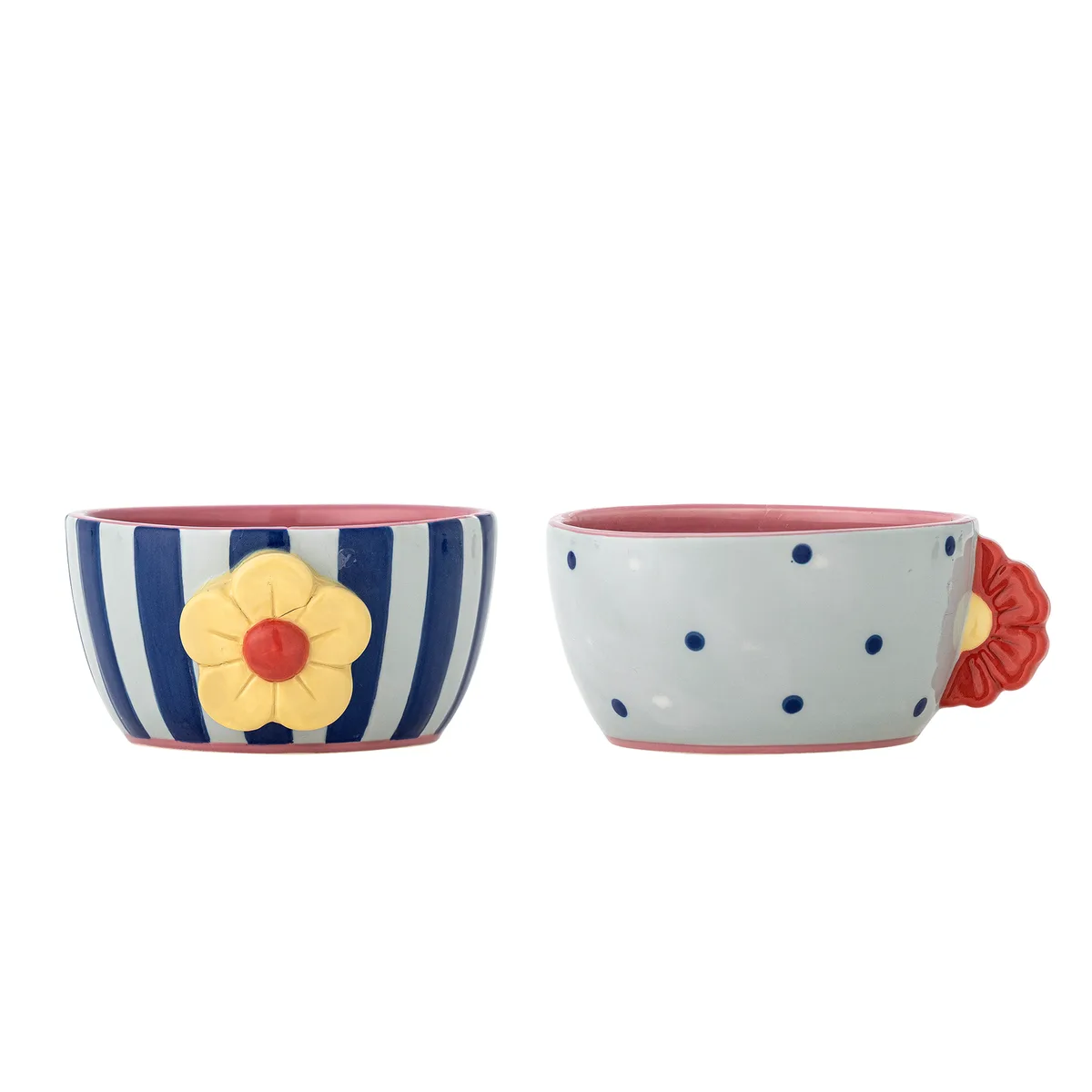 Haisy Skål, Multifarvet, Stentøj, D12xH6,5 cm, Set of 2 de Bloomingville – photo du produit