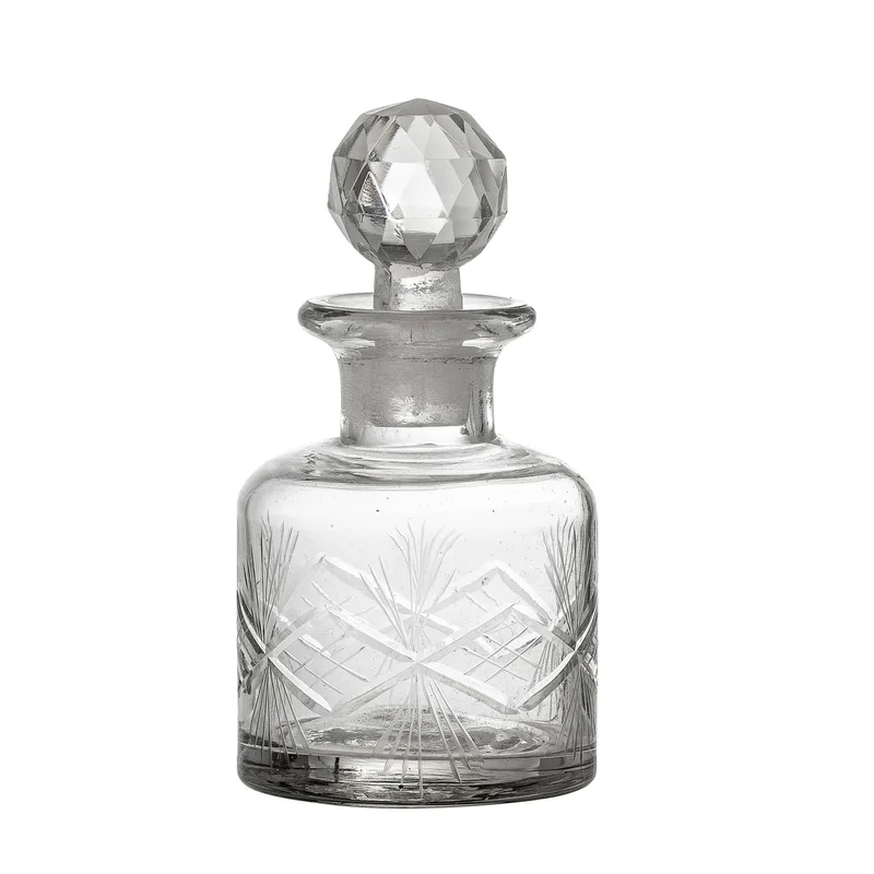 Halla Flasche mit Deckel, transparent, Glas van Bloomingville – productfoto