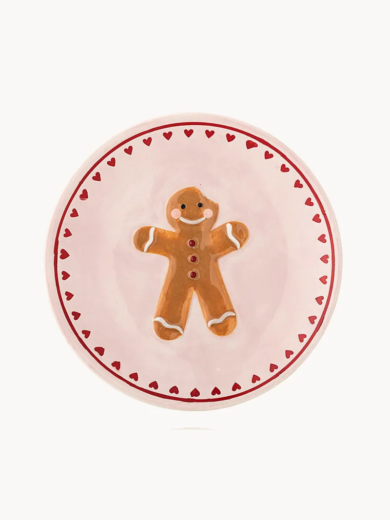 Handbeschilderde dessertborden Binna, 4-delig by Bloomingville – product photo