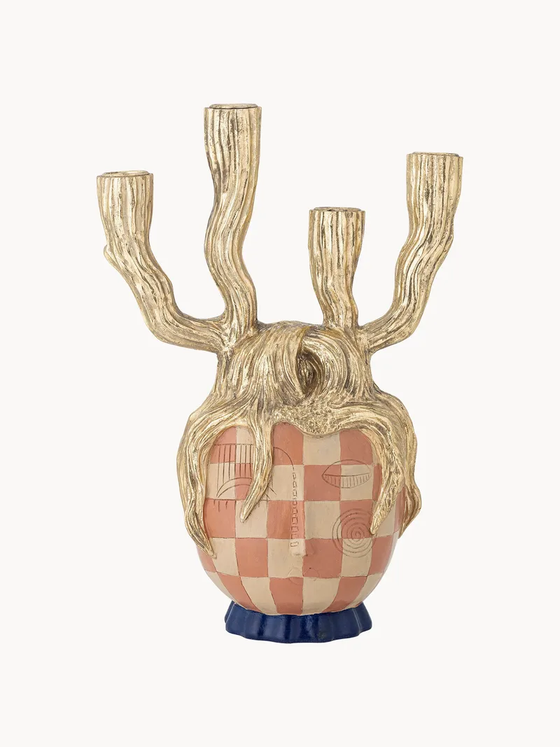 Handbeschilderde kaarshouder Medusa von Bloomingville – Produktfoto
