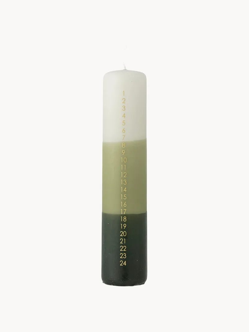 Handgemaakte dikke dinerkaars Dip Dye van Bloomingville – productfoto
