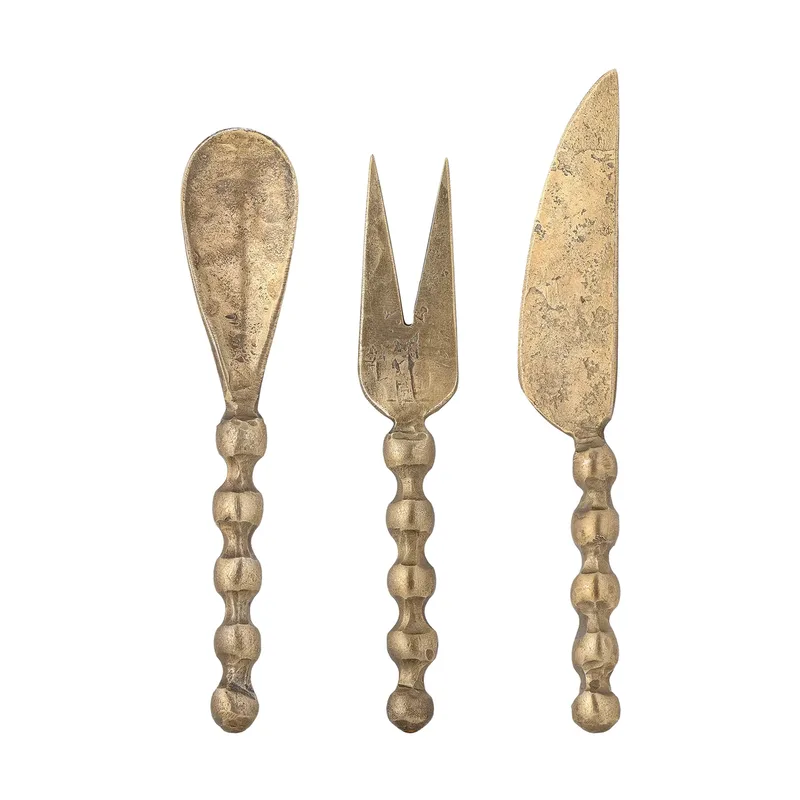 Haolin Käsemesser 3-teilig Messing by Bloomingville – product photo