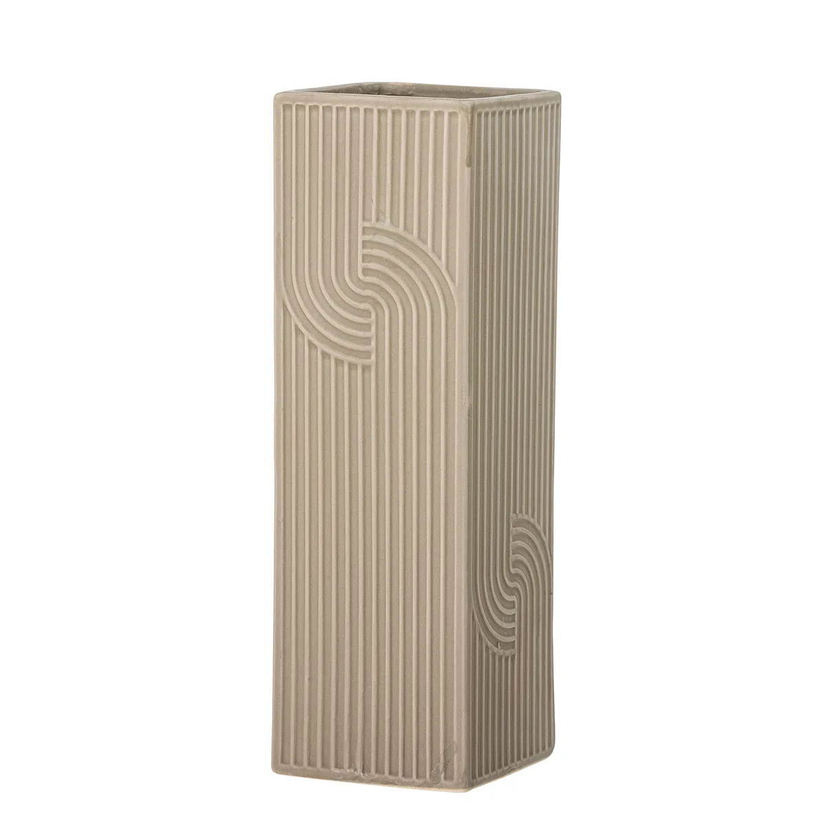 Heeira Vase, L8xH26xB8 cm, Brun van Bloomingville – productfoto