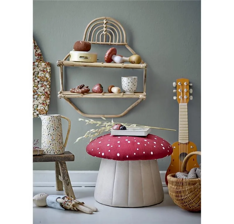Hocker Lue Hocker Pilz Ø 37 x 30 cm fra Bloomingville i Rød – produktbillede 3 af 3