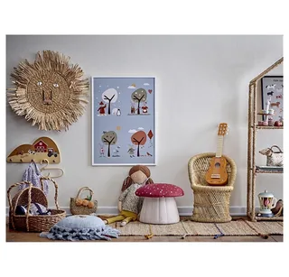 Hocker Lue Hocker Pilz Ø 37 x 30 cm fra Bloomingville i Rød – produktbillede 2 af 3