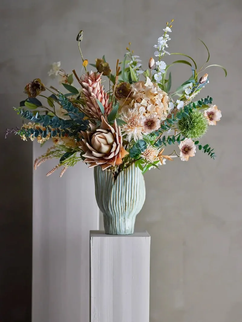 Hortensiastengel kunstbloem 65cm by Bloomingville in Nature – product photo