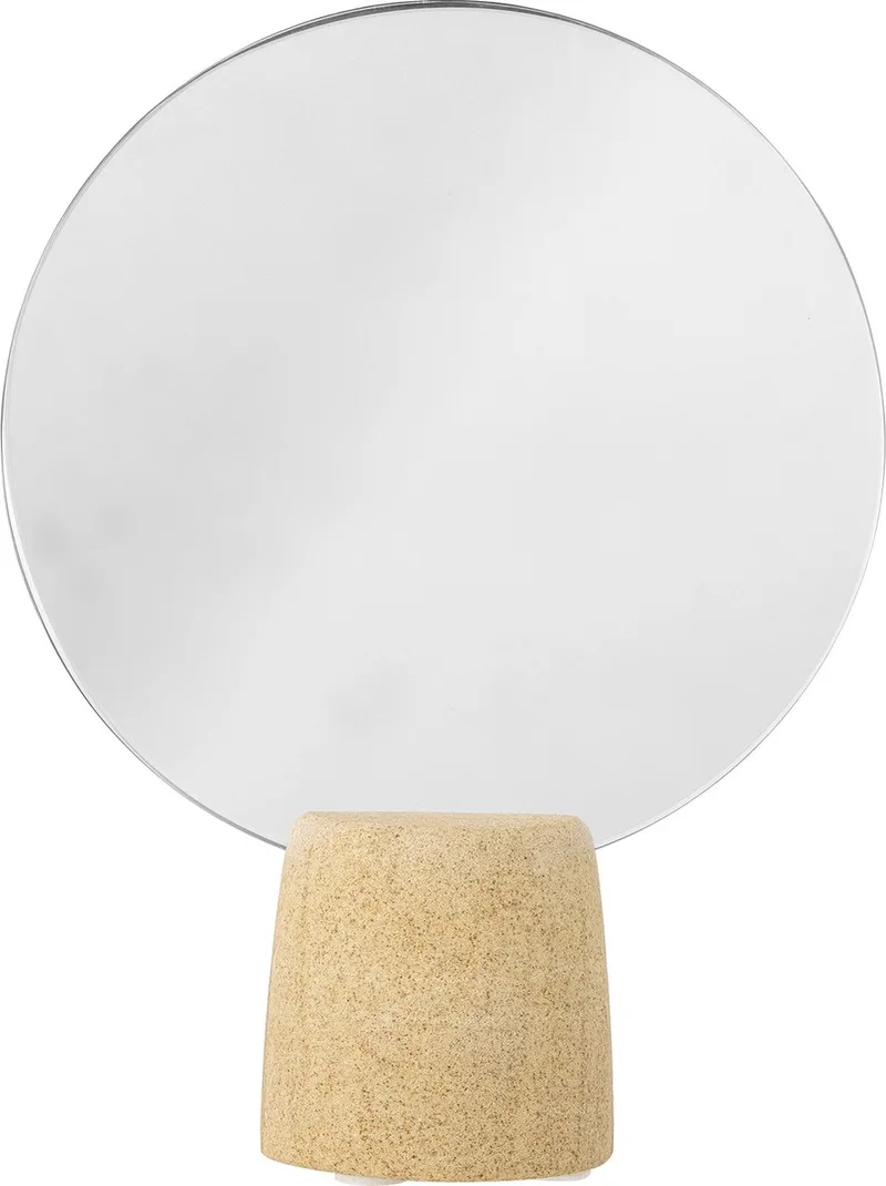 Ilina Tafelspiegel - Beige - Zandsteen by Bloomingville in Natuur – product photo