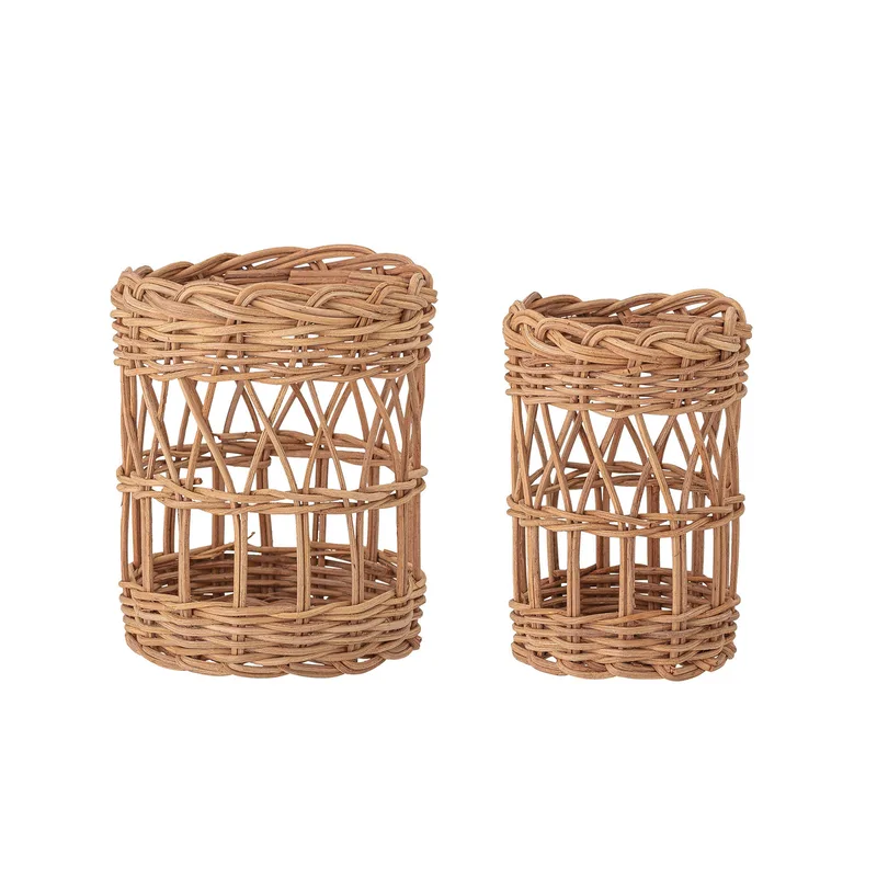 Jala Korb, Natur, Rattan, 2er-Set, Möbel, Wohnzimmer von Bloomingville – Produktfoto
