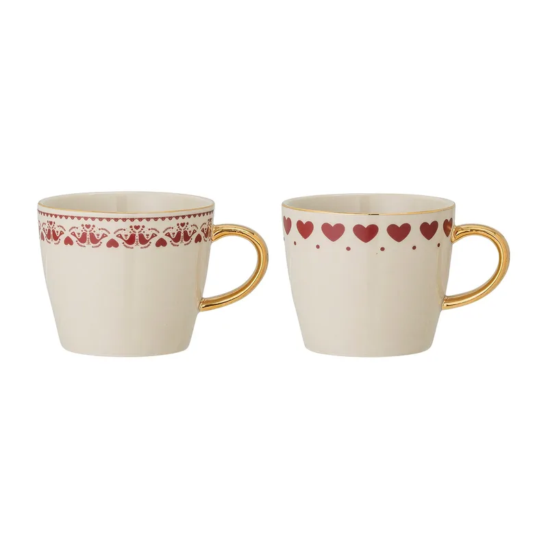 Jolly Tasse 2er Pack Red fra Bloomingville – produktbillede