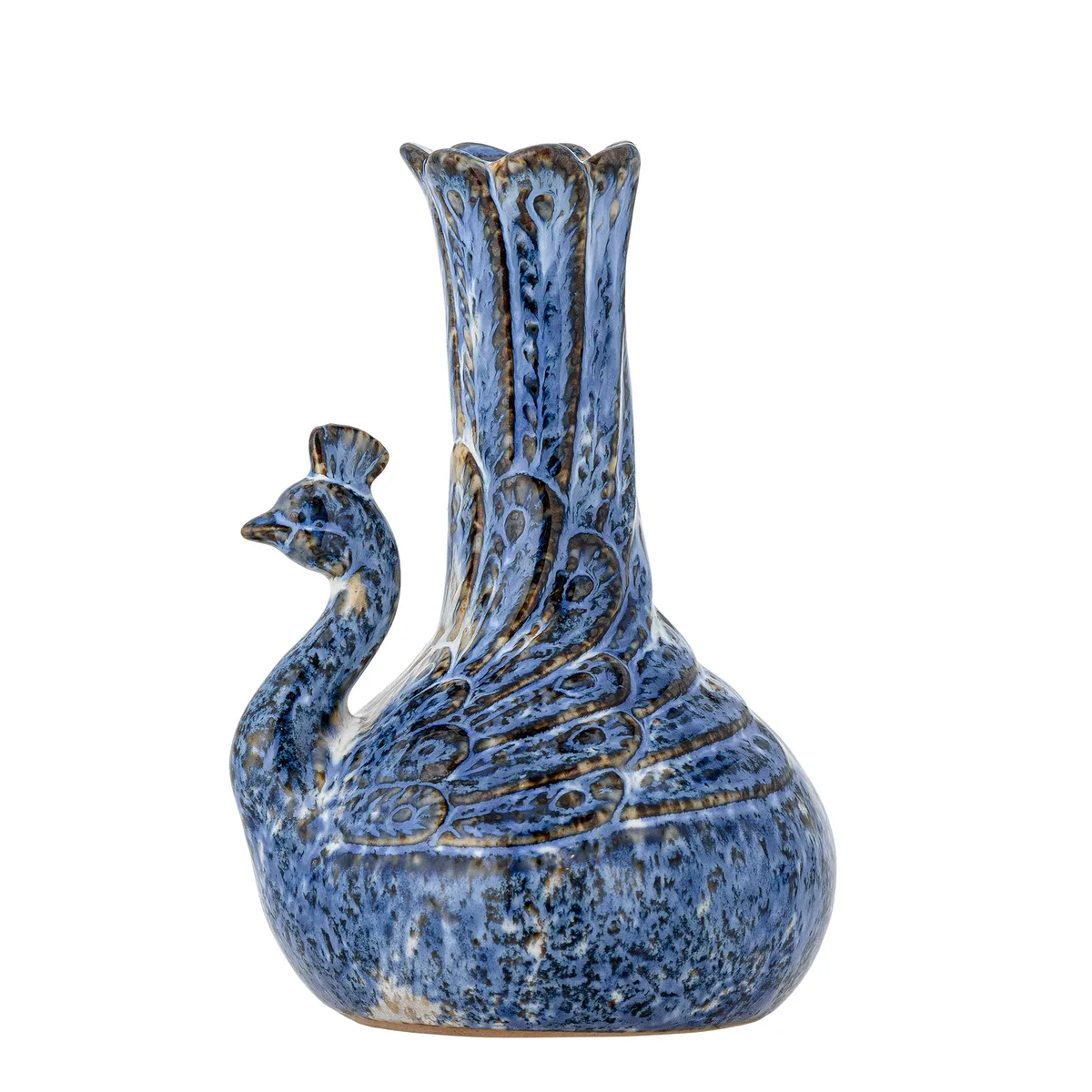 Kali Vase, Blå, Stentøj, L11xH16xW10,5 cm van Bloomingville – productfoto