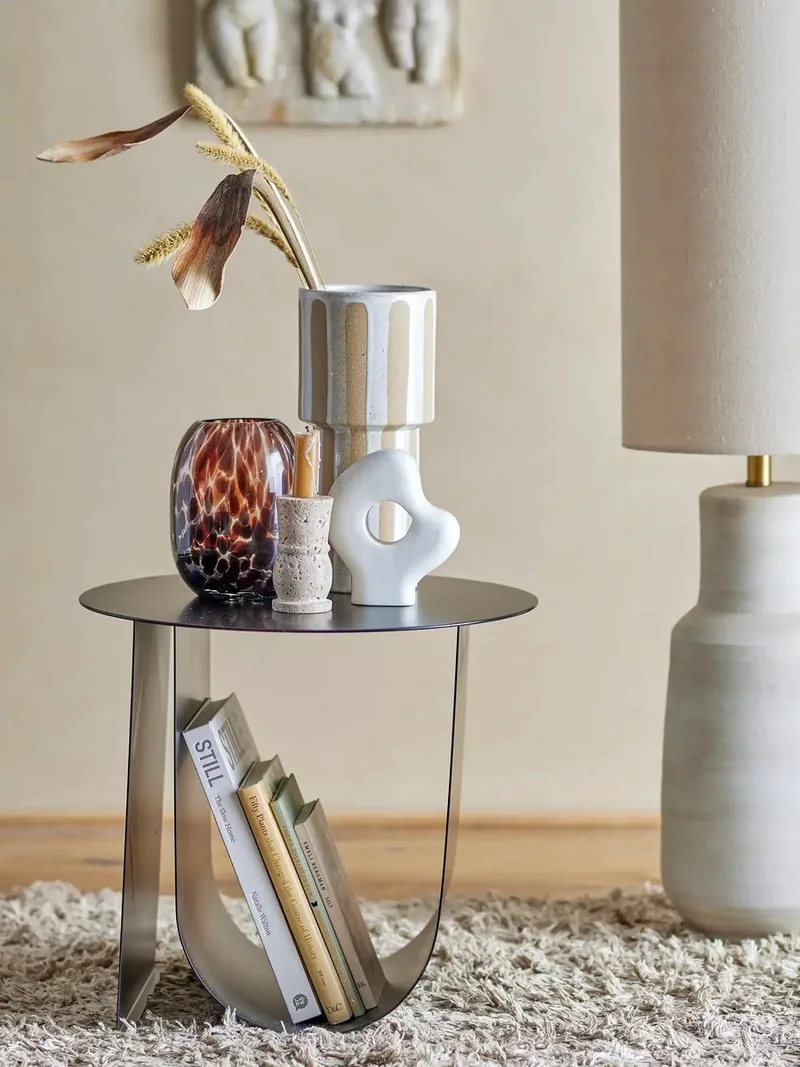 Kandelaar travertin nature Ilise 10cm van Bloomingville in [gid://shopify/Metaobject/297300001103] – productfoto