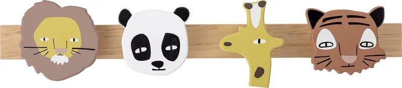 Kapstok Safari Sade | Bloomingville | Kinderkapstok dieren by Bloomingville in Black – product photo