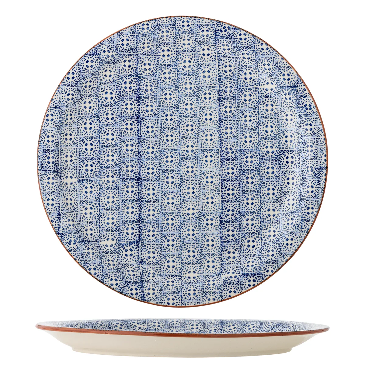 Karine Serveringsfad, D35xH3 cm, Blå de Bloomingville – photo du produit