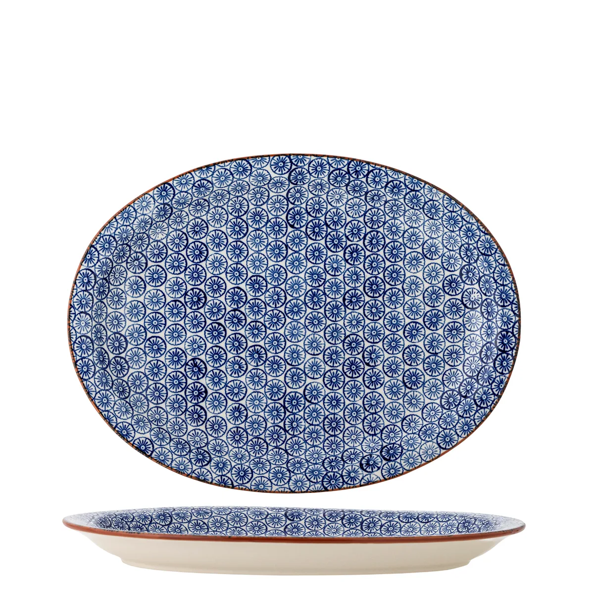 Karine Serveringsfad, L35xH3xB25,5 cm, Blå de Bloomingville – photo du produit