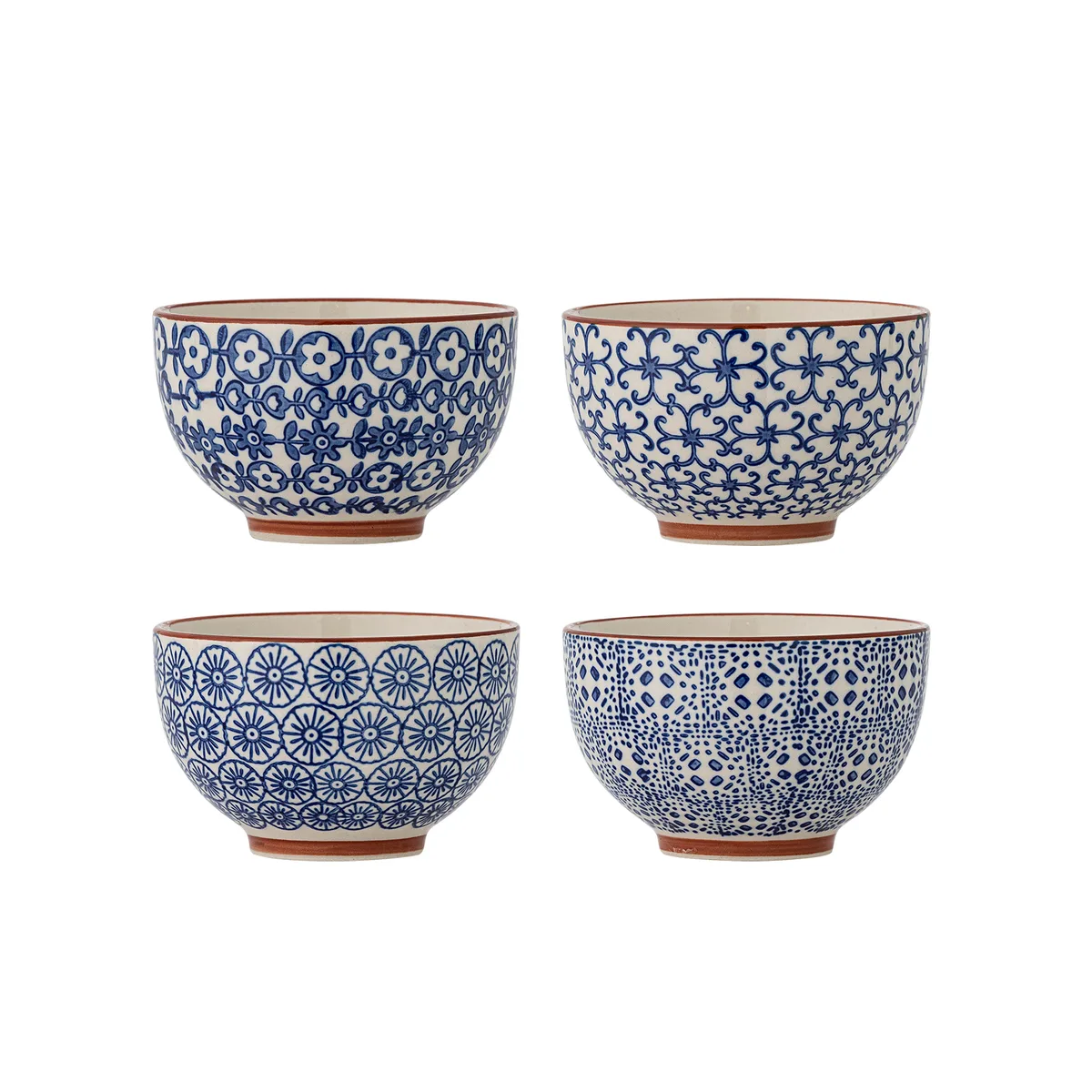 Karine Skål, B10xH6 cm, 4 stk, Blå de Bloomingville – photo du produit